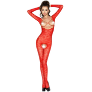 PASSION - WOMAN BS031 ROTER BODYSTOCKING EINHEITSGRÖSSE