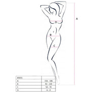 PASSION - WOMAN BS031 BODYSTOCKING BLACK ONE SIZE