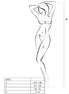 PASSION - WOMAN BS031 BODYSTOCKING BLACK ONE SIZE
