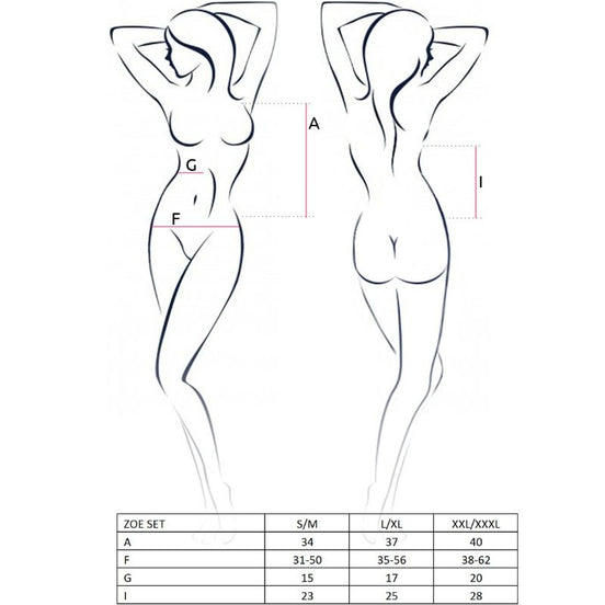 LEIDENSCHAFT - FRAU ZOE SET GRÖSSE S/M