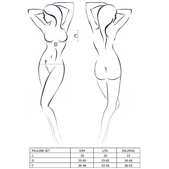 PASSION - DAMEN PAULINE SET 3 TEILE GRÖSSE S/M