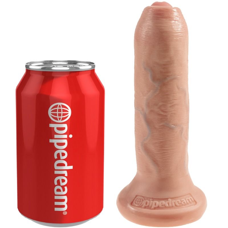 KING COCK - REALISTIC Wellness Device UNCUT FLESH 15 CM