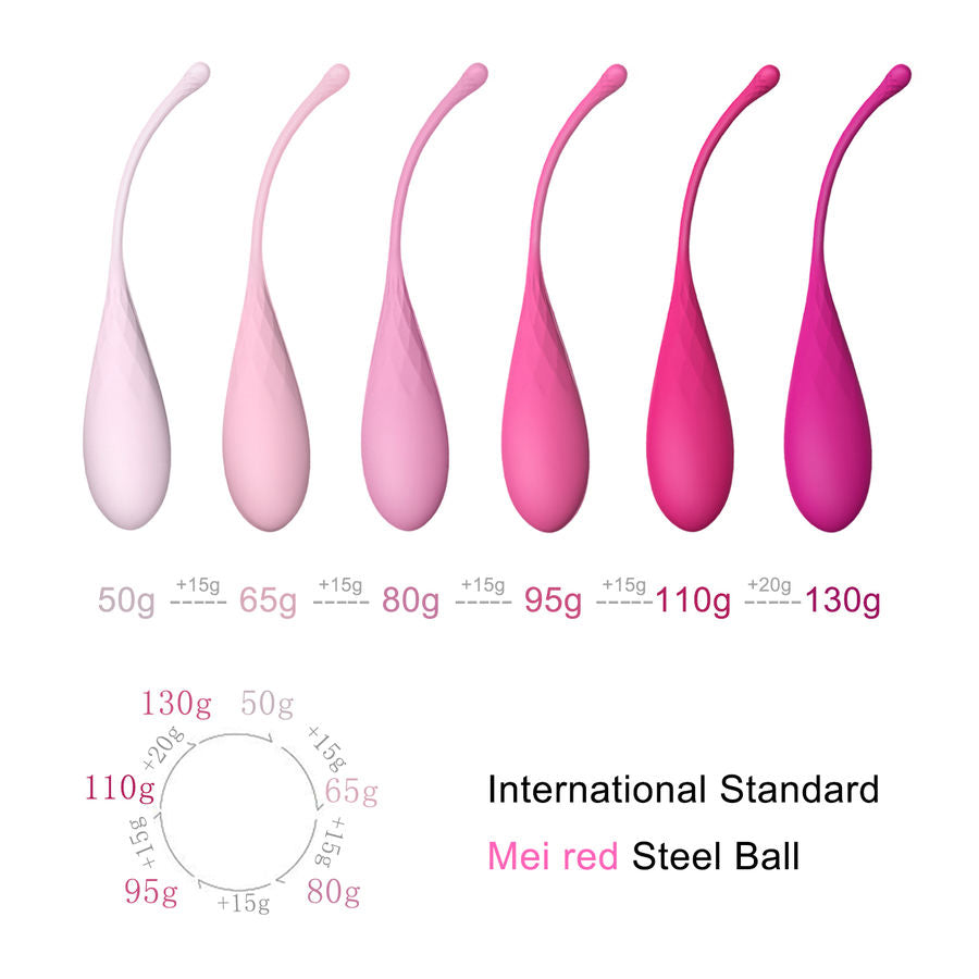 LESLIE - KEGEL FIT BECKENBODENTRAININGSSET 6 GEWICHTE