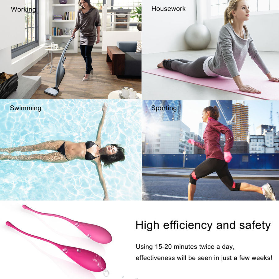 LESLIE - KEGEL FIT BECKENBODENTRAININGSSET 6 GEWICHTE