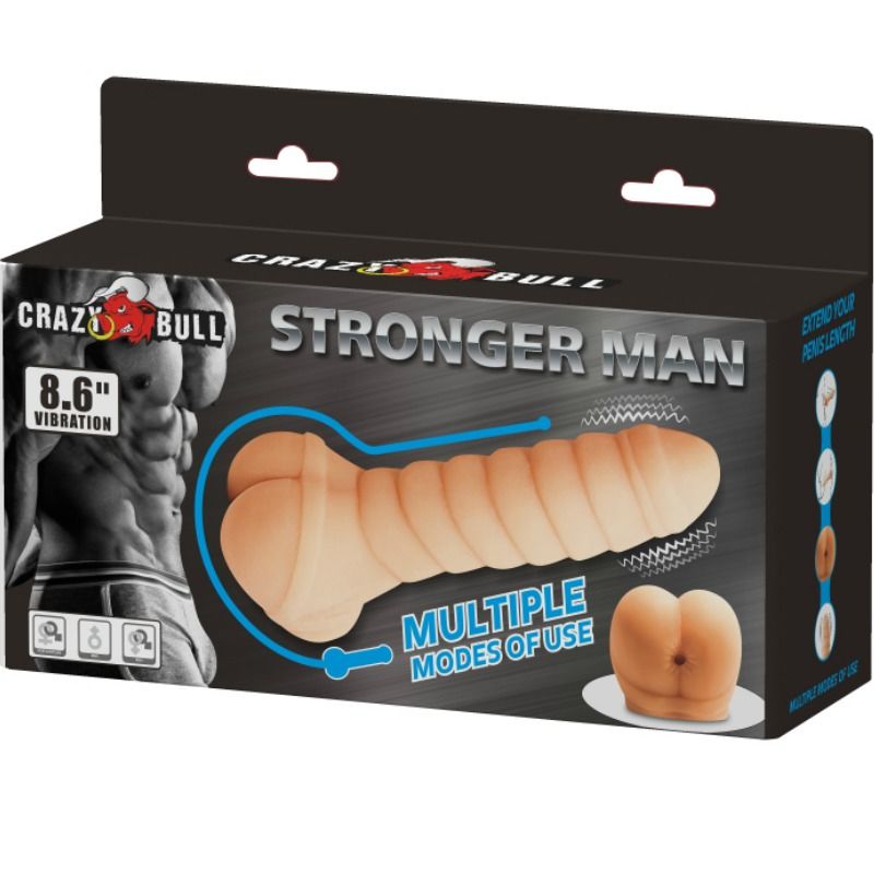 CRAZY BULL – MULTIFUNKTIONALER PENIS 21,8 CM