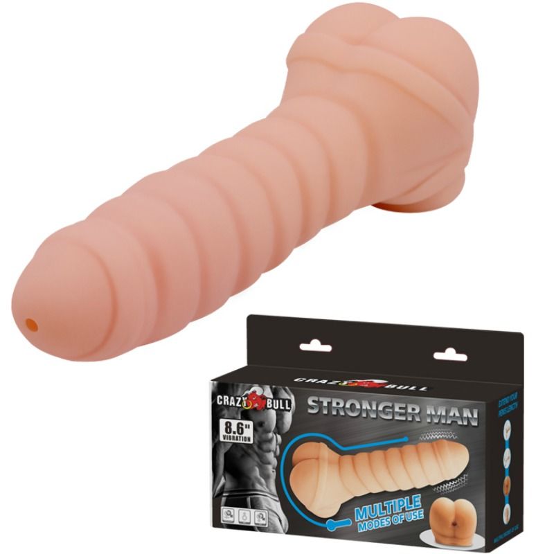 CRAZY BULL – MULTIFUNKTIONALER PENIS 21,8 CM