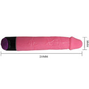 BAILE - COLORFUL SEX REALISTIC Sensory Device PINK 23 CM