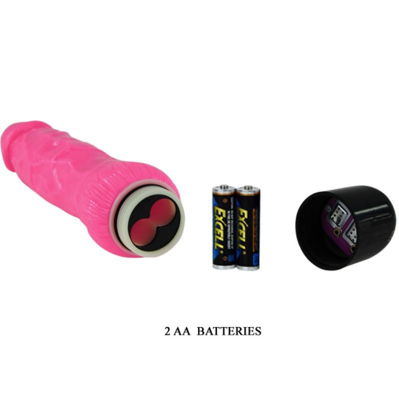 BAILE - COLORFUL SEX REALISTIC Sensory Device PINK 24 CM