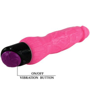 BAILE - COLORFUL SEX REALISTIC Sensory Device PINK 24 CM