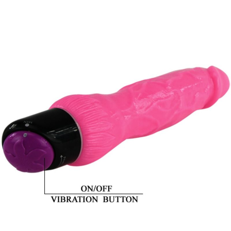 BAILE - COLORFUL SEX REALISTIC Sensory Device PINK 24 CM