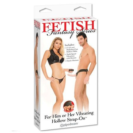 FETISCH FANTASY SERIE - HOHLES Sensorgerät HARNESS FÜR SIE UND IHN NATÜRLICH 14CM