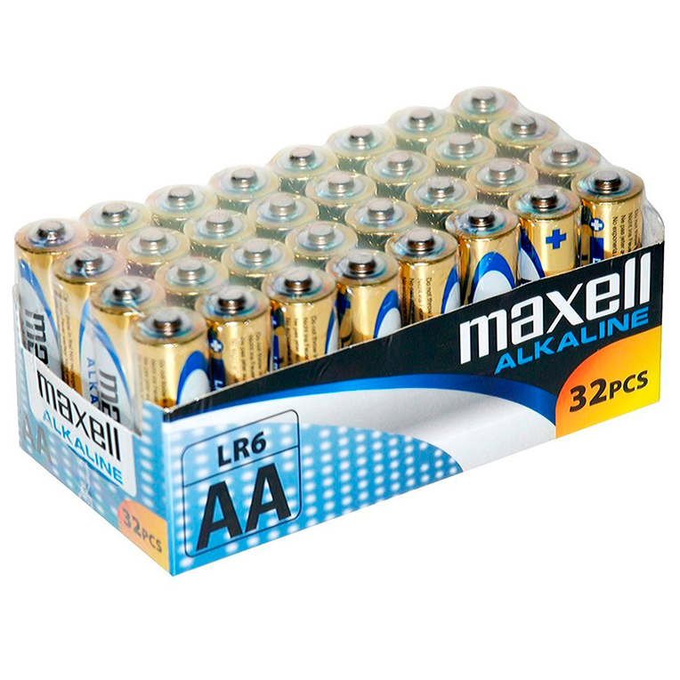 MAXELL - ALKALI-BATTERIE AA LR6 PACKUNG*32 STK
