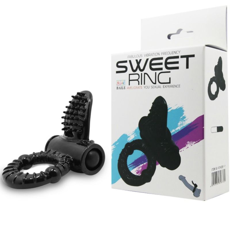 BAILE - SWEET RING VIBRIERENDER RING MIT TEXTURIERTEM HASEN