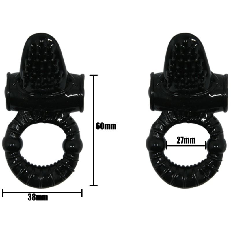 BAILE - SWEET RING VIBRIERENDER RING MIT TEXTURIERTEM HASEN