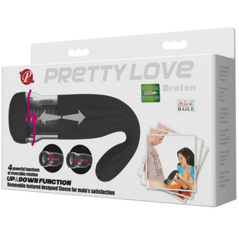 PRETTY LOVE - BRETON MULTIFUNKTIONALER, WIEDERAUFLADBARER MASTURBATOR