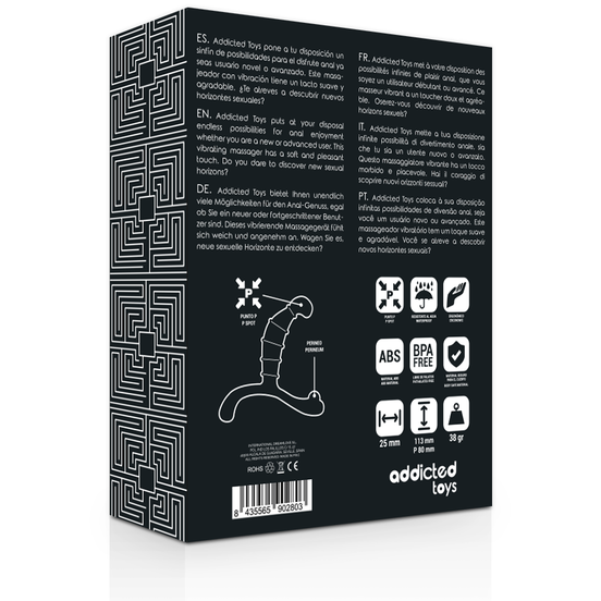 ADDICTED TOYS - PROSTATA ANALER GENUSS SCHWARZ