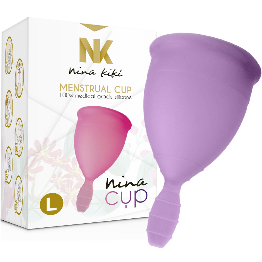 NINA KIKÍ - MENSTRUATIONSKAPPE LILA - GRÖSSE L