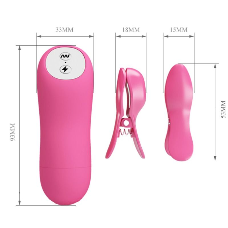 BAILE - ROMANTISCHE WELLENPIZZEN MIT VIBRATION UND FUCHSIA-ELEKTROSCHOCK