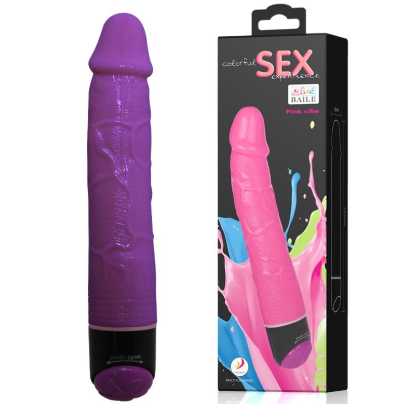 BAILE - COLORFUL SEX LILAC REALISTIC Sensory Device 23 CM