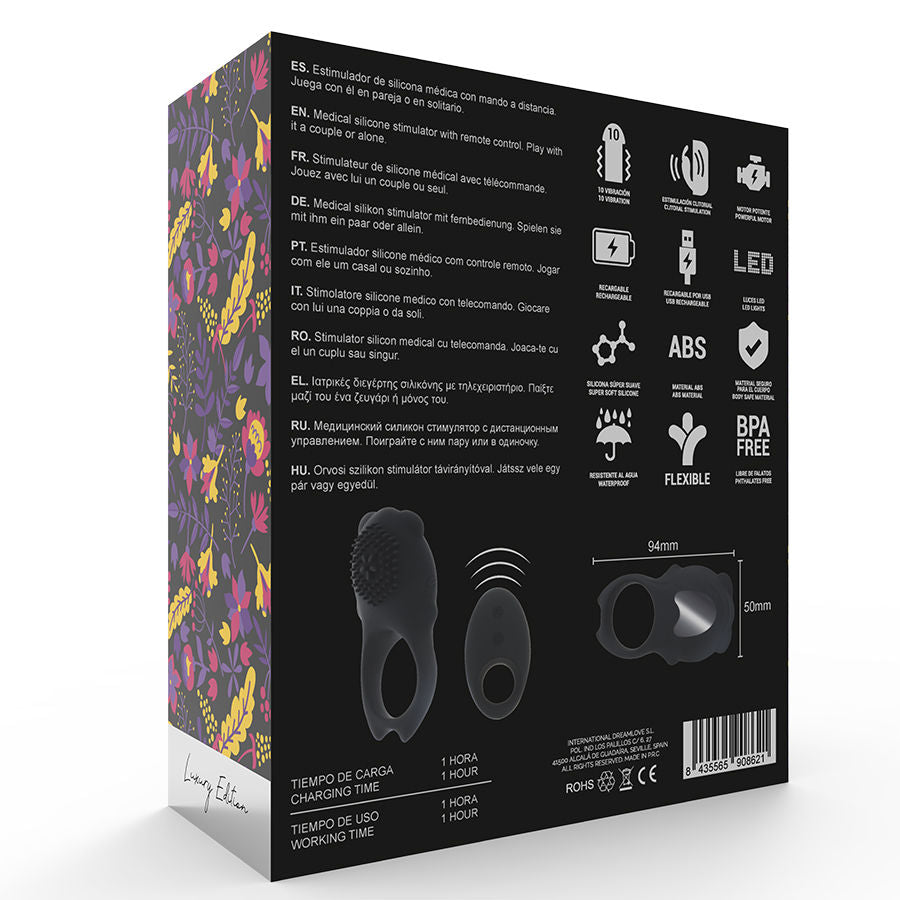 MIA - COLOSSEO Intimate Wellness Ring FERNBEDIENUNG SCHWARZ