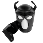 DARKNESS - NEOPREN HUNDEMASKE MIT ABNEHMBAREM MAULKORB M