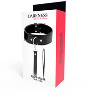 DARKNESS - HALSKETTE MIT LEDERKETTE