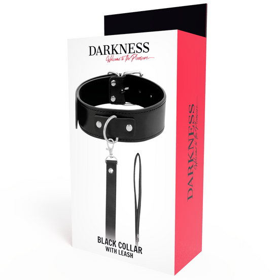 DARKNESS - HALSKETTE MIT LEDERKETTE
