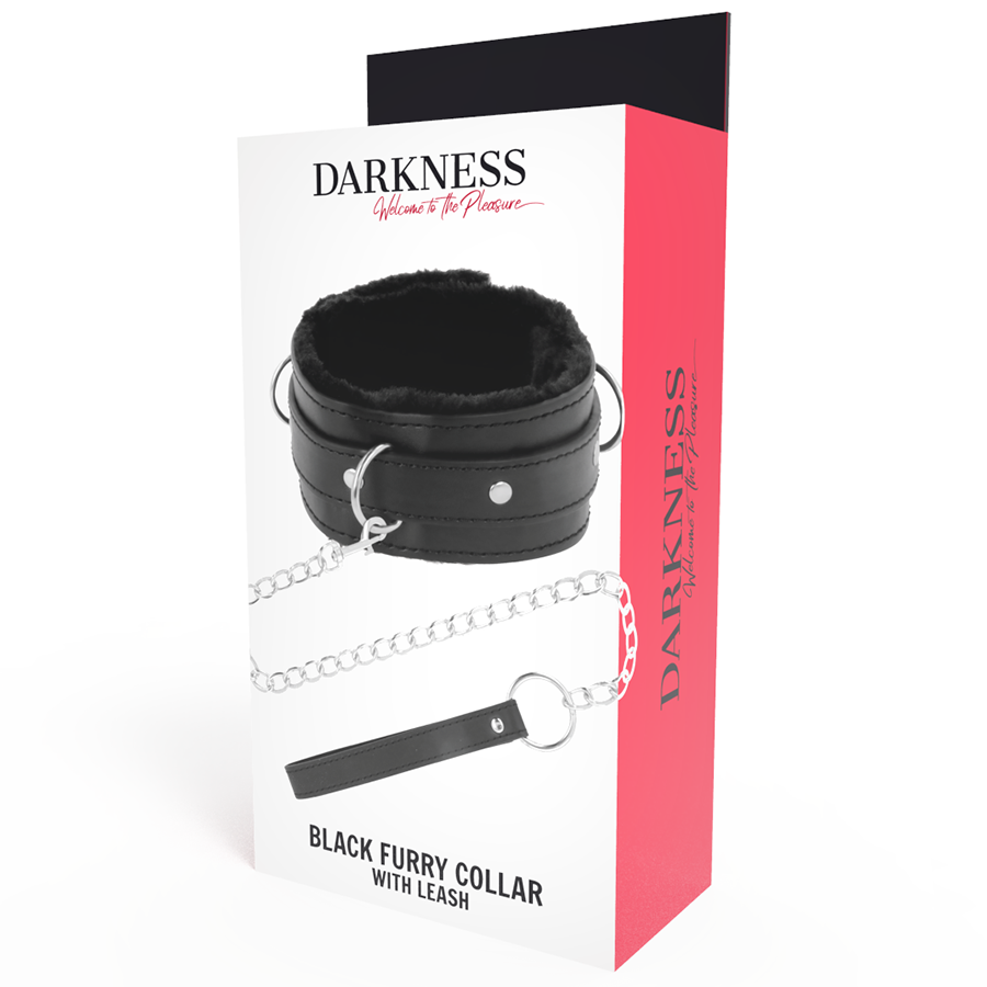 DARKNESS - BEQUEME HALTUNGSKETTE MIT LEDERKETTE