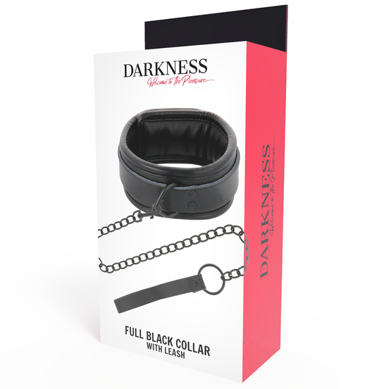 Dunkelheit – schwarze Halskette mit Kette