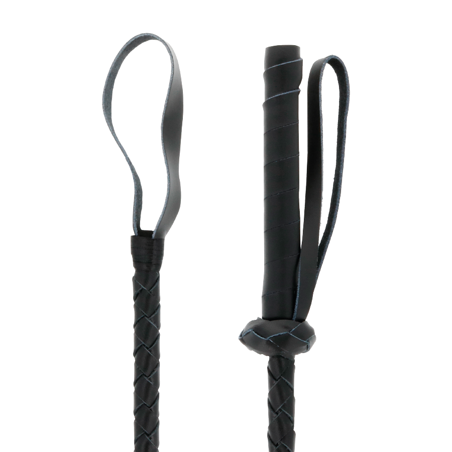 DARKNESS - LEDER FETISCH BDSM PEITSCHE 60CM