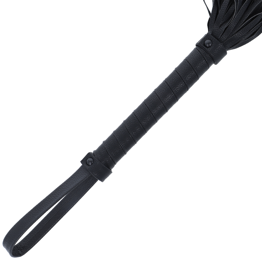 DARKNESS – SCHWARZE BONDAGE-PEITSCHE 42 CM LEDER