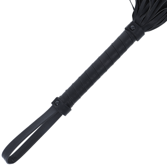 DARKNESS – SCHWARZE BONDAGE-PEITSCHE 42 CM LEDER