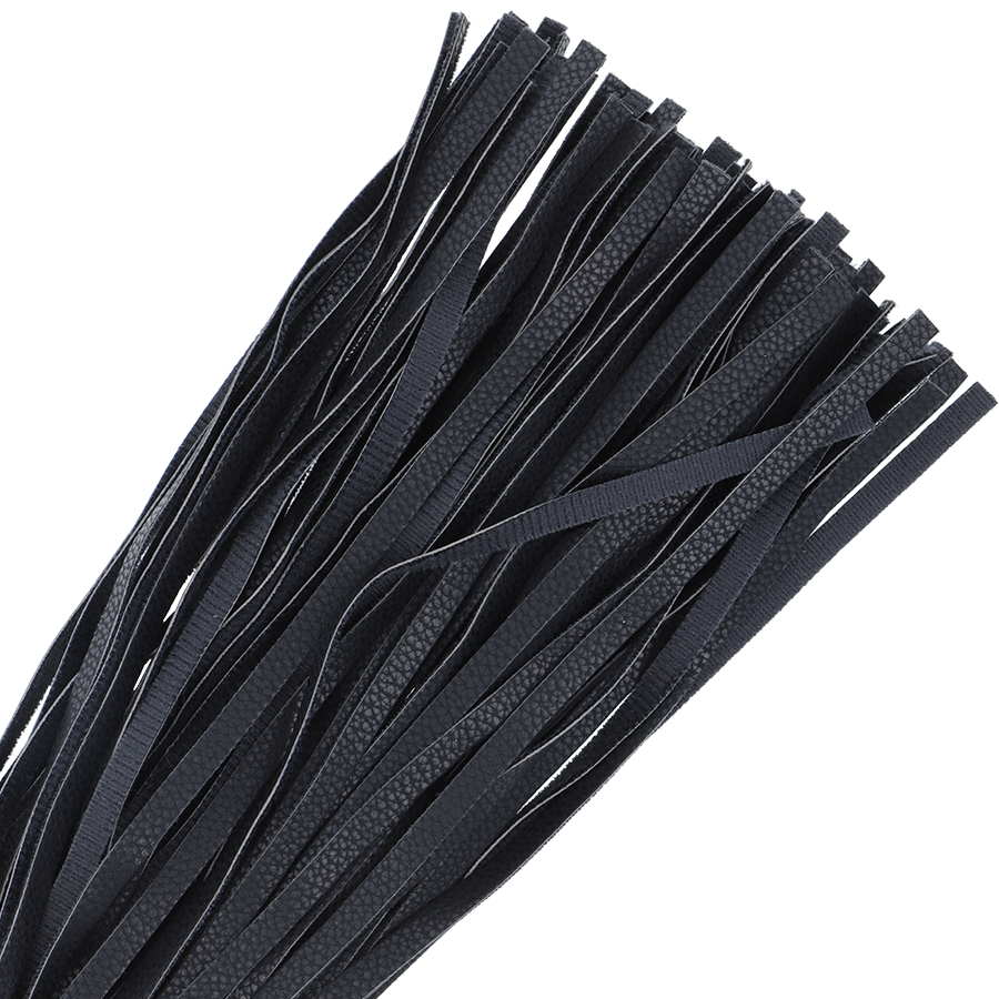 DARKNESS – SCHWARZE BONDAGE-PEITSCHE 42 CM LEDER