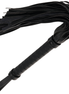 DARKNESS – SCHWARZE BONDAGE-PEITSCHE 42 CM LEDER