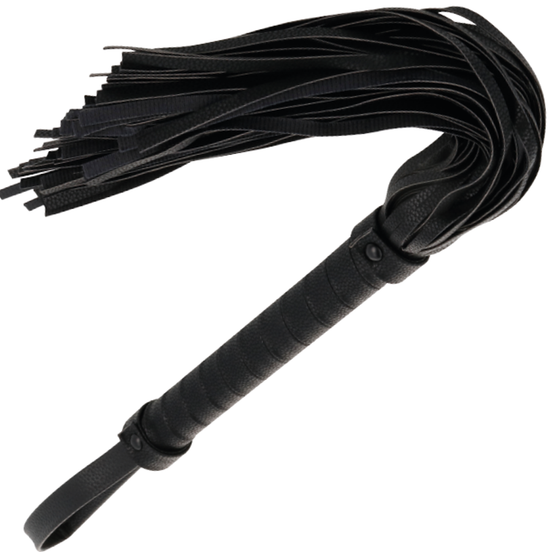 DARKNESS – SCHWARZE BONDAGE-PEITSCHE 42 CM LEDER