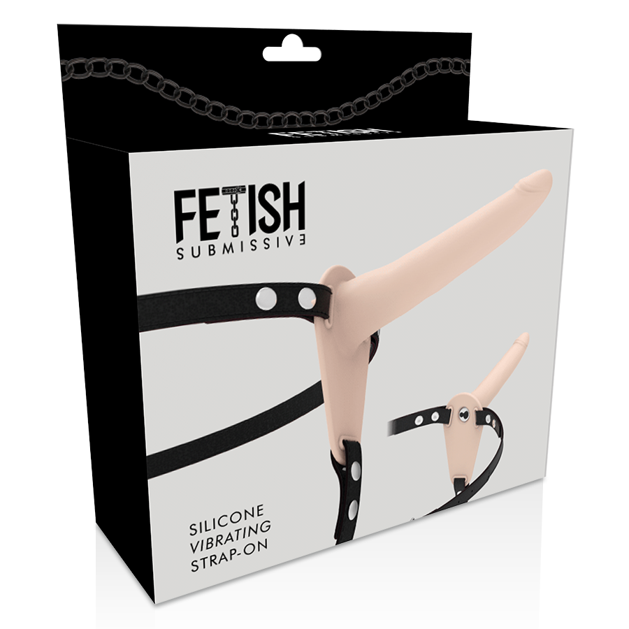 FETISH SUBMISSIVE HARNESS - FLESH SILICONE Sensory Device 15 CM