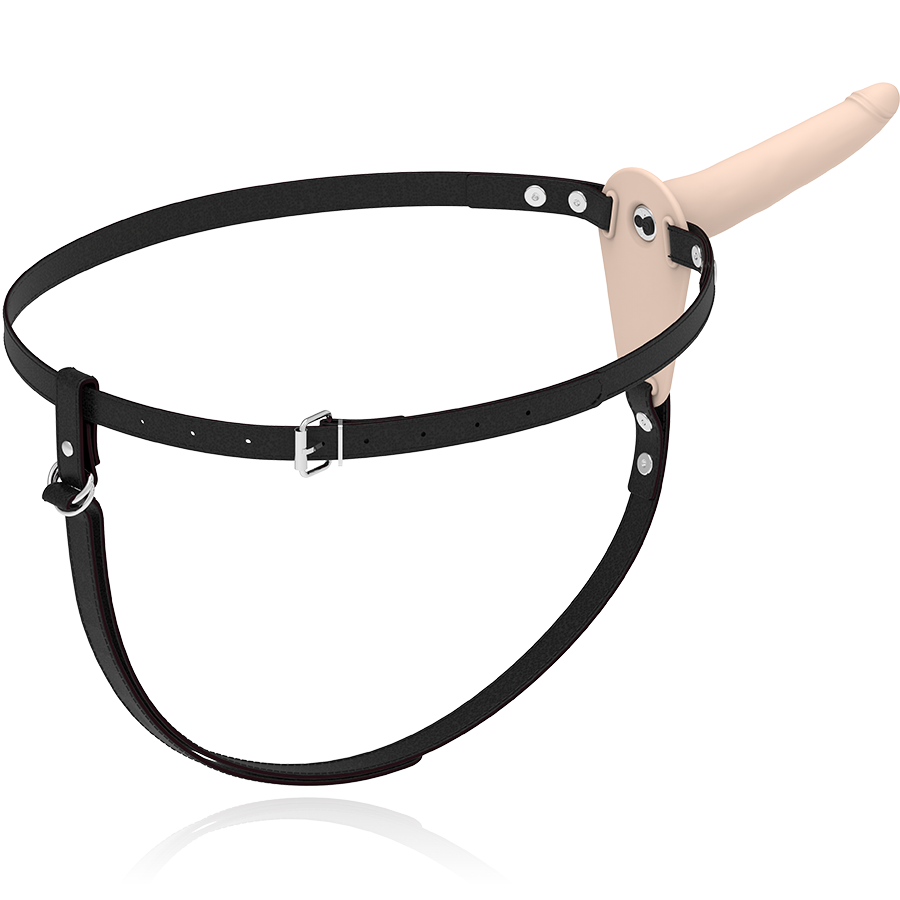 FETISH SUBMISSIVE HARNESS - FLESH SILICONE Sensory Device 15 CM