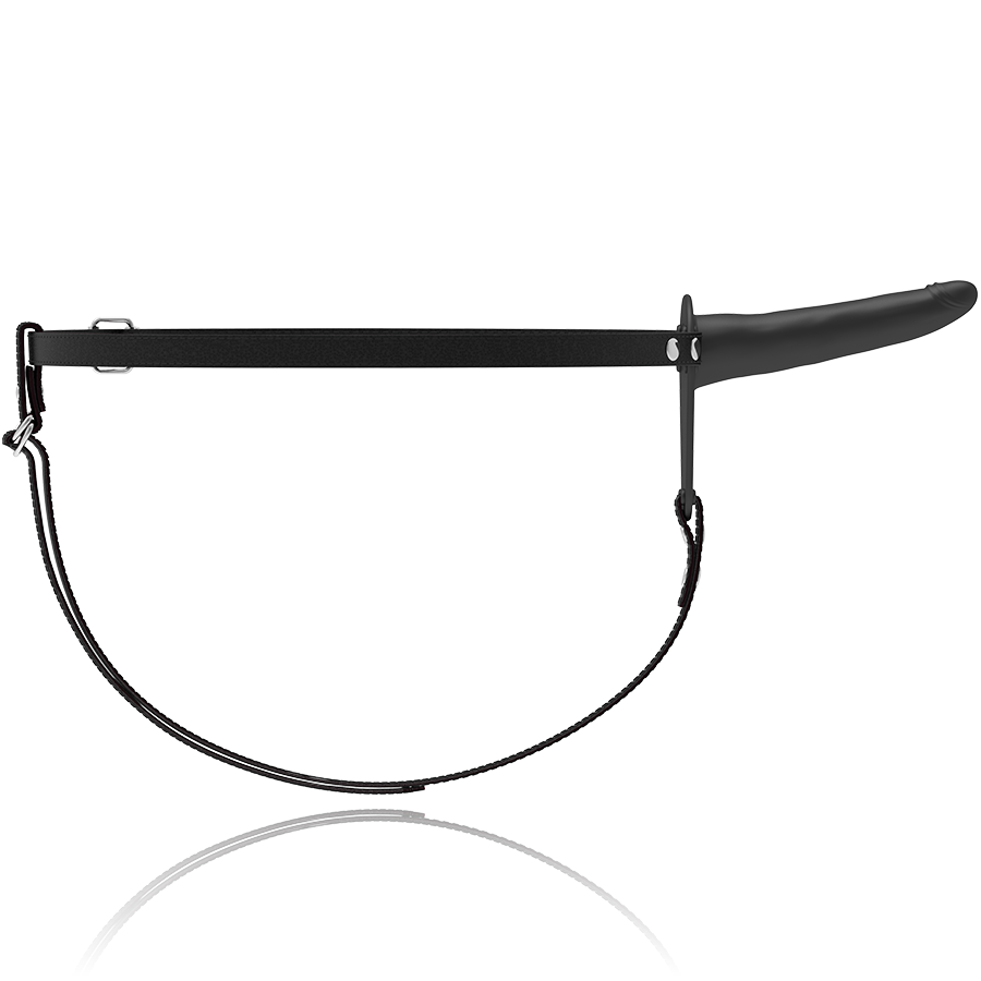 FETISCH SUBMISSIVE HARNESS - SCHWARZES SILIKON Sinnesgerät 15 CM