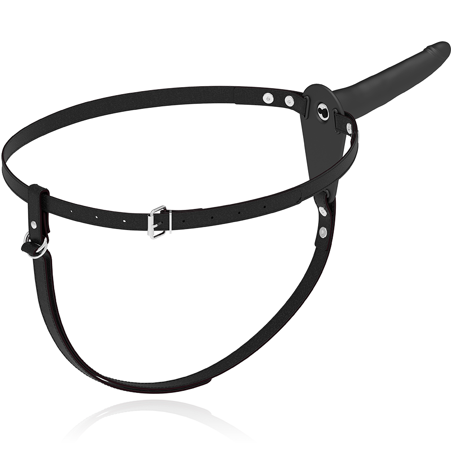 FETISCH SUBMISSIVE HARNESS - SCHWARZES SILIKON Sinnesgerät 15 CM
