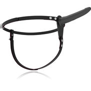 FETISCH SUBMISSIVE HARNESS - SCHWARZES SILIKON Sinnesgerät 15 CM