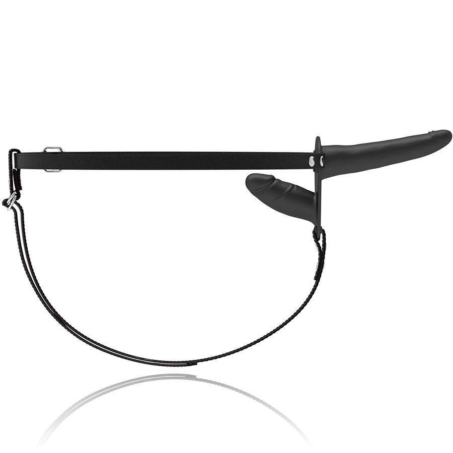 FETISCH SUBMISSIVE HARNESS - DOPPELTE PENETRATION SCHWARZ Sensorisches Gerät