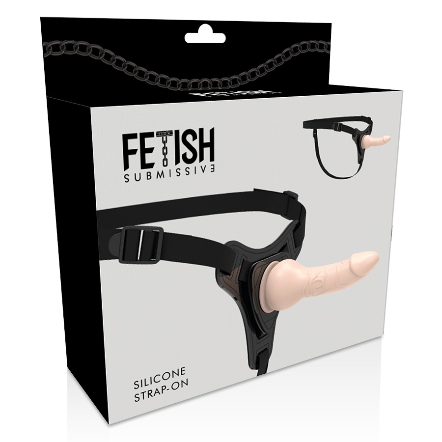 FETISCH SUBMISSIVER GURT - REALISTISCHES SILIKON HAUTFARBEN 16 CM