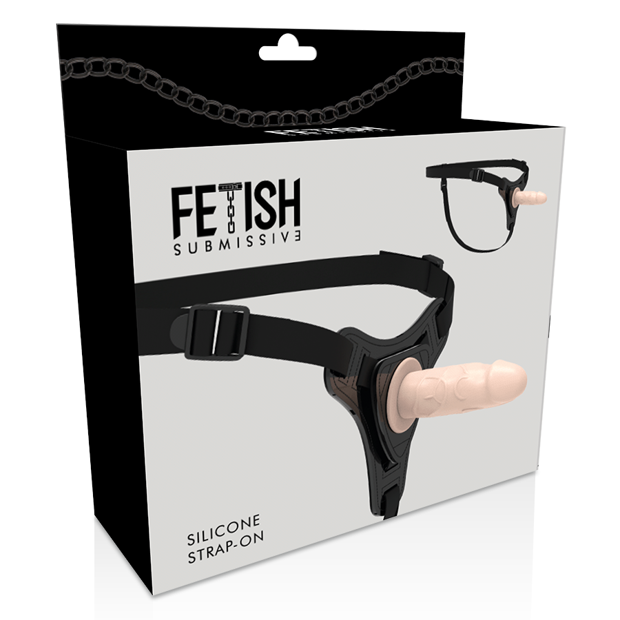 FETISCH SUBMISSIVER HARNESS – FLEISCHFARBENES REALISTISCHES SILIKON 12,5 CM