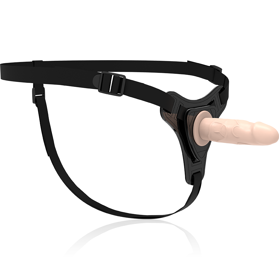 FETISCH SUBMISSIVER HARNESS – FLEISCHFARBENES REALISTISCHES SILIKON 12,5 CM