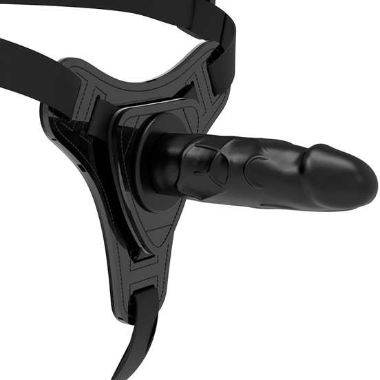FETISCH SM-HARNESS – REALISTISCHES SCHWARZES SILIKON 15 CM