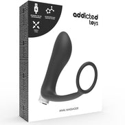 ADDICTED TOYS - PROSTATIC Sensory Device RECHARGEABLE MODEL 1 - BLACK