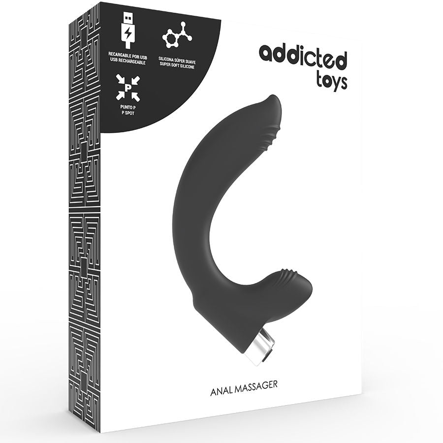 ADDICTED TOYS - PROSTATIC Sensory Device RECHARGEABLE MODEL 7 - SCHWARZ