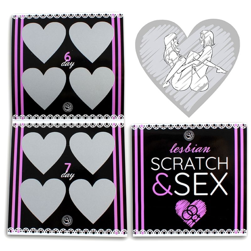 Scratch & Reveal Position Game — Lesbian Couples Edition