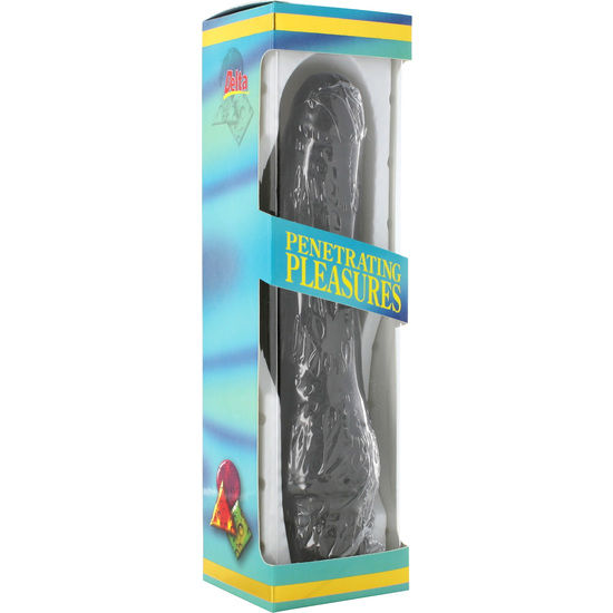SEVEN CREATIONS - VINYL P-SHAPE Sensory Device BLACK PENIS 20 CM