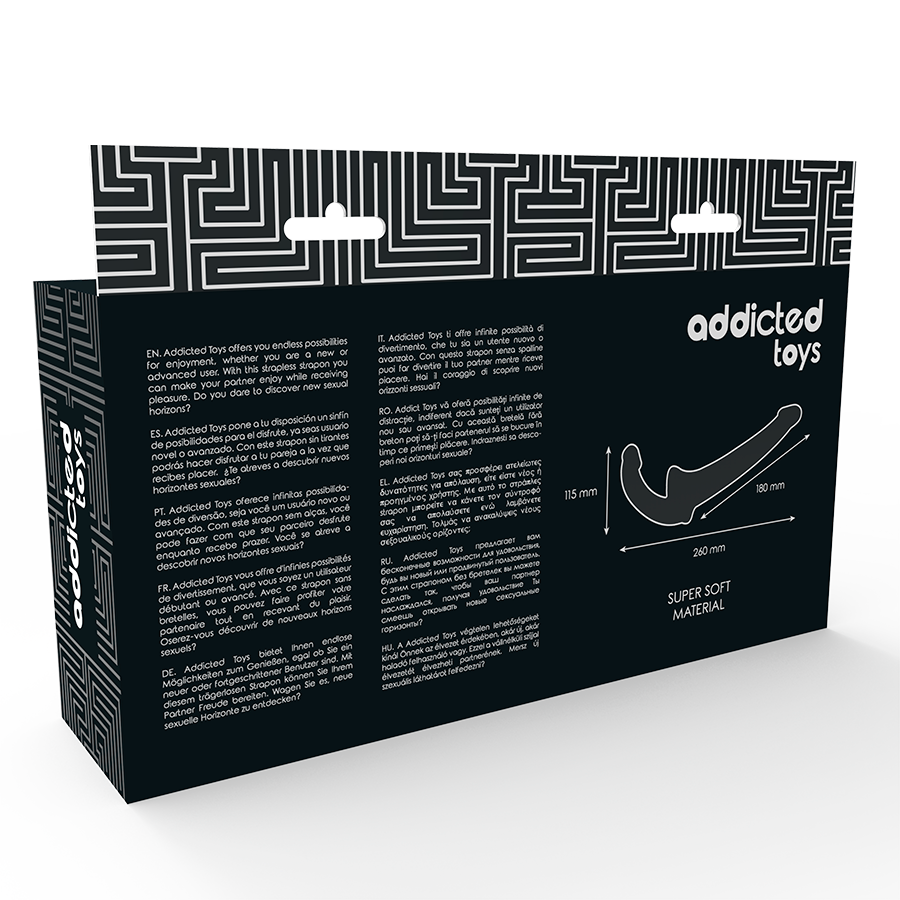 ADDICTED TOYS - Wellness Device WITH RNA S WITHOUT SUBJECTION BLACK